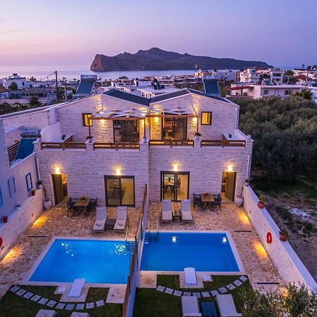Sun Flower Villas With Sea View Agia Marina  ภายนอก รูปภาพ