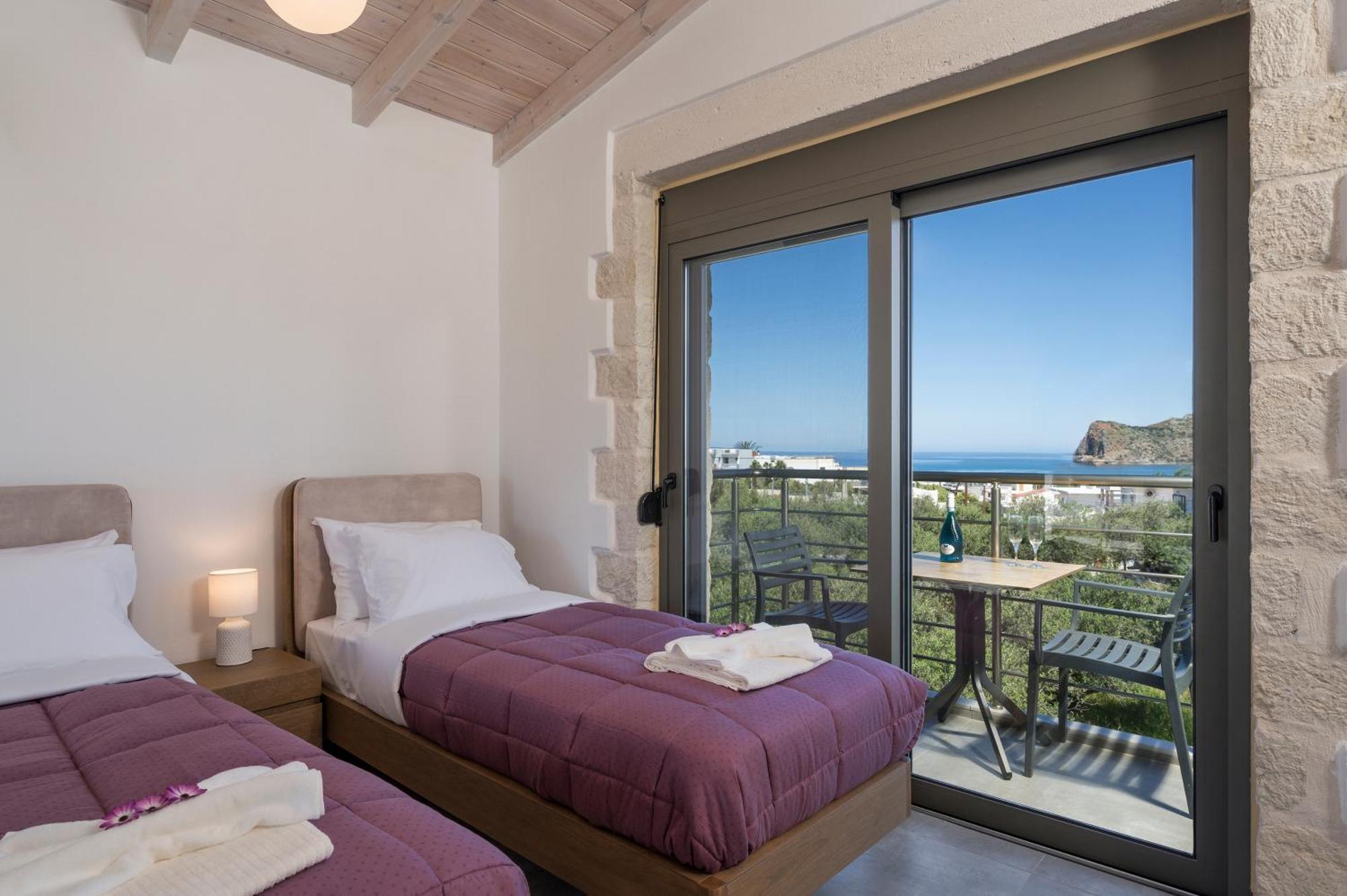 Sun Flower Villas With Sea View Agia Marina  ภายนอก รูปภาพ