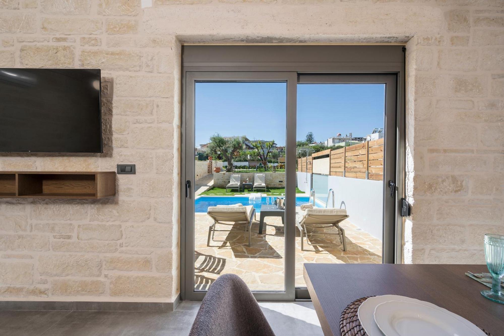 Sun Flower Villas With Sea View Agia Marina  ภายนอก รูปภาพ