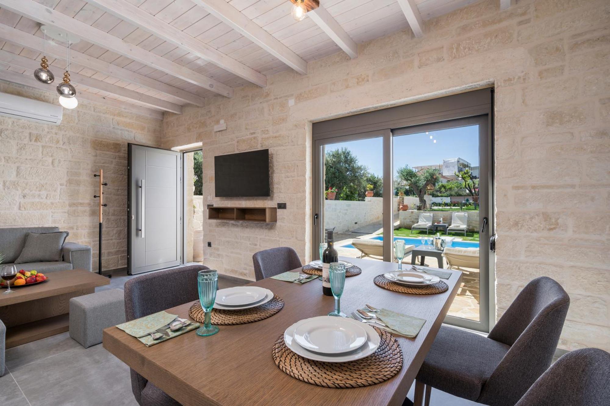 Sun Flower Villas With Sea View Agia Marina  ภายนอก รูปภาพ