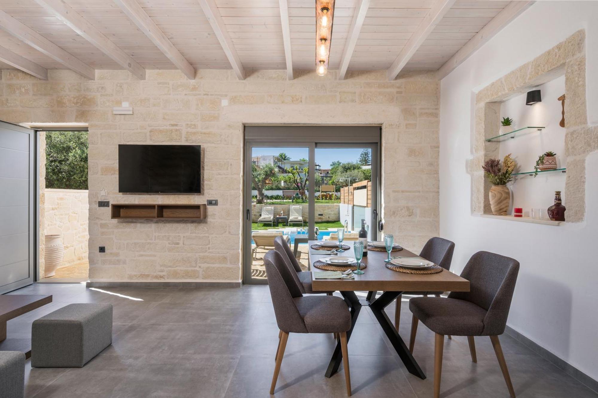 Sun Flower Villas With Sea View Agia Marina  ภายนอก รูปภาพ