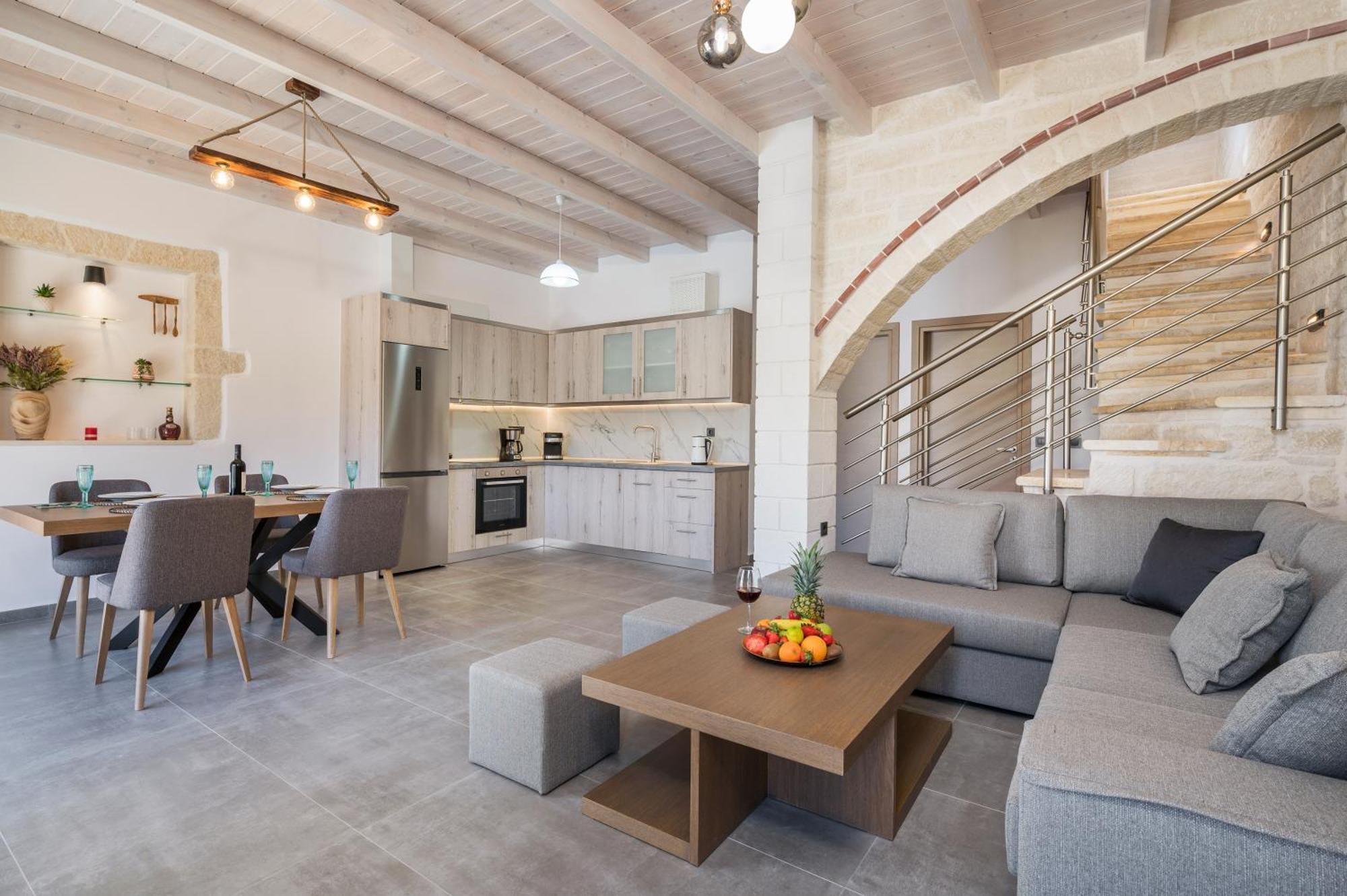Sun Flower Villas With Sea View Agia Marina  ภายนอก รูปภาพ