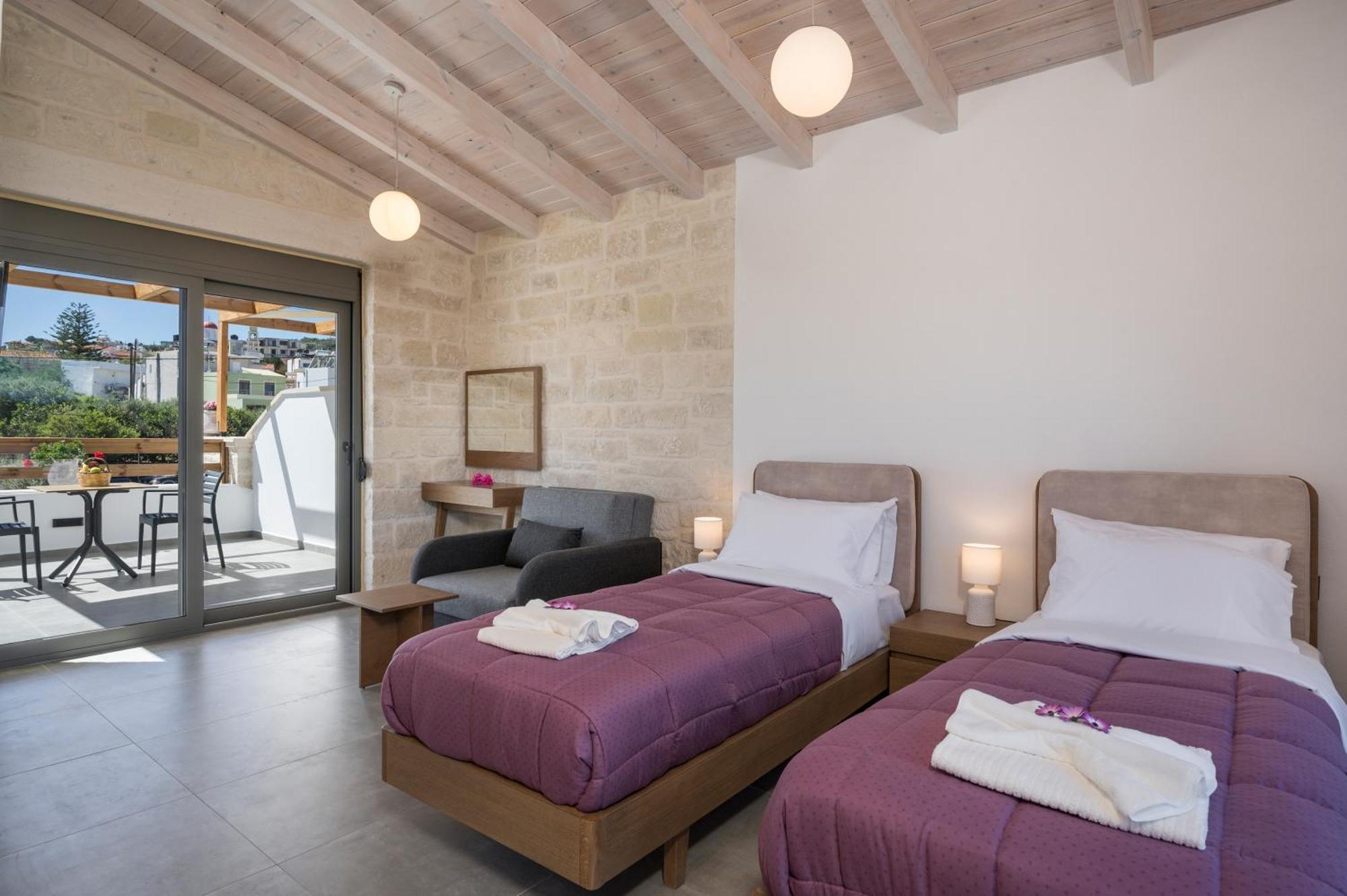 Sun Flower Villas With Sea View Agia Marina  ภายนอก รูปภาพ