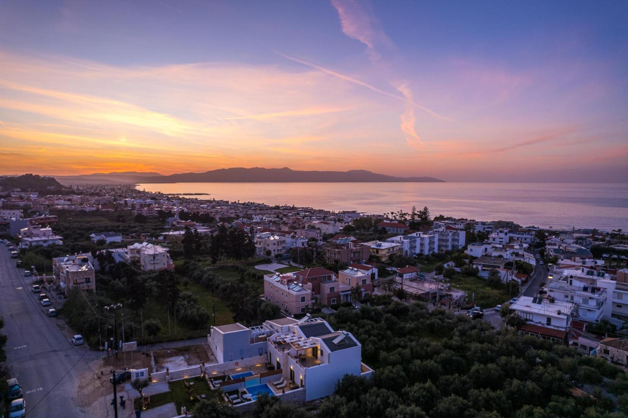 Sun Flower Villas With Sea View Agia Marina  ภายนอก รูปภาพ