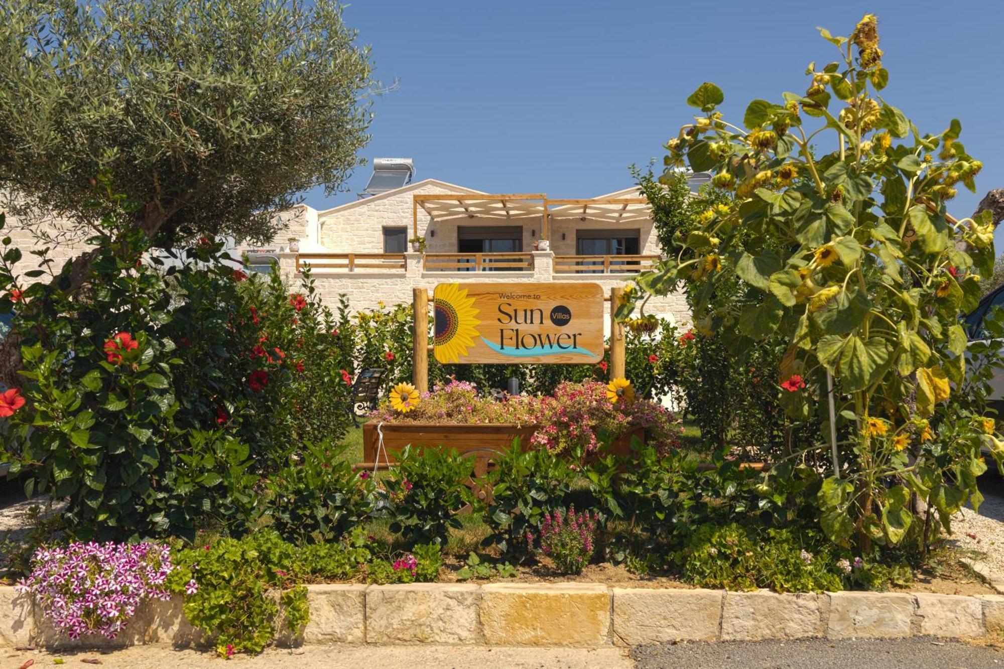 Sun Flower Villas With Sea View Agia Marina  ภายนอก รูปภาพ