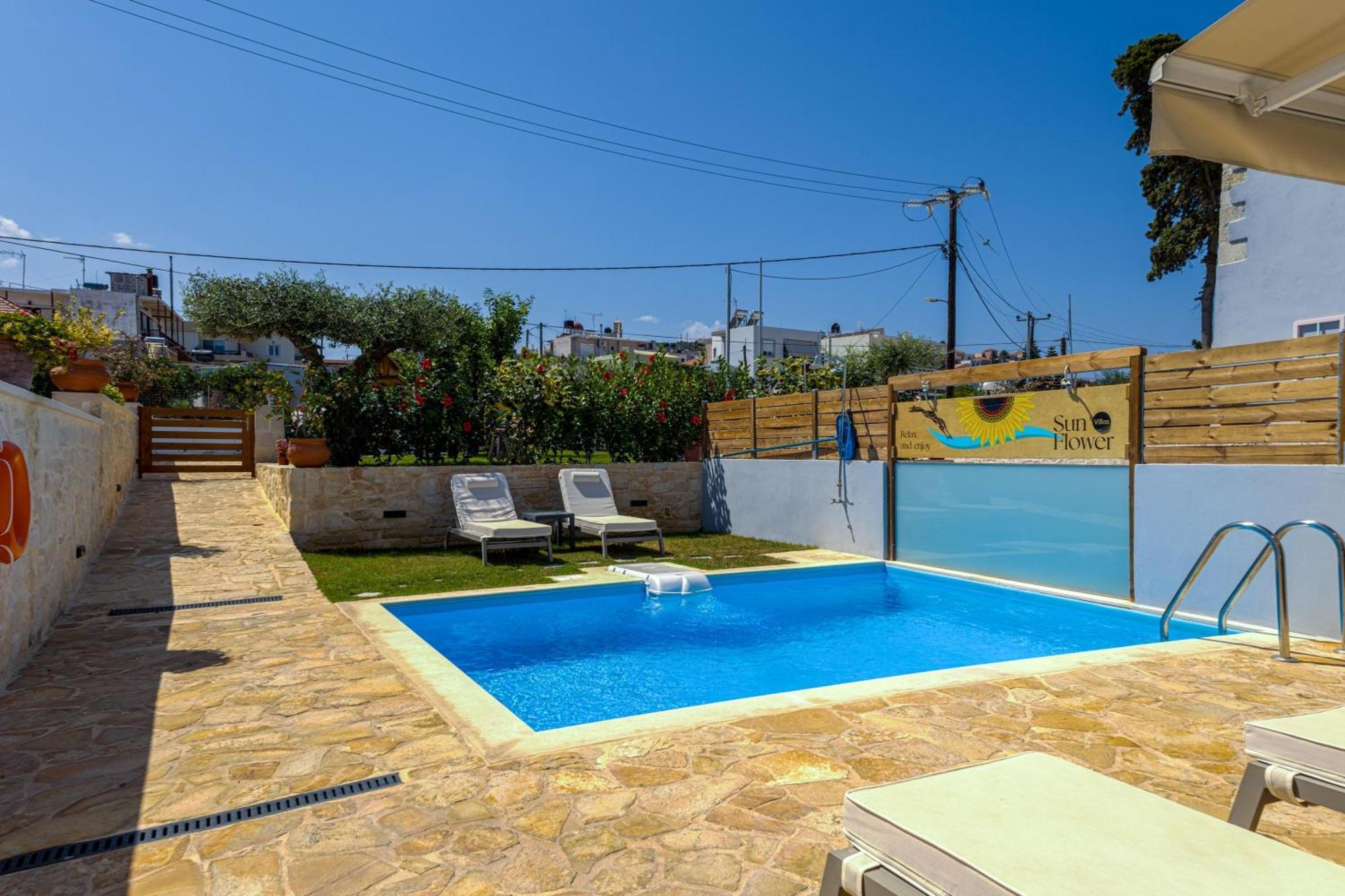 Sun Flower Villas With Sea View Agia Marina  ภายนอก รูปภาพ