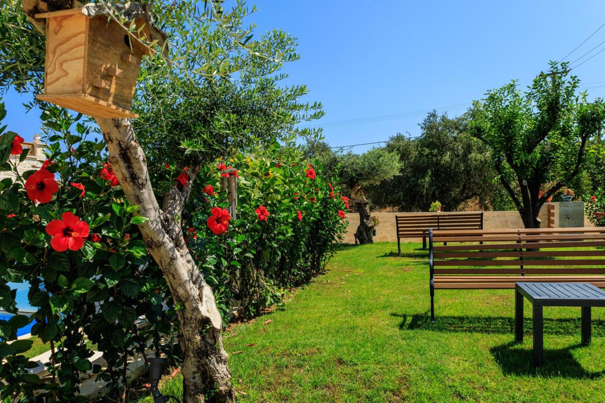 Sun Flower Villas With Sea View Agia Marina  ภายนอก รูปภาพ